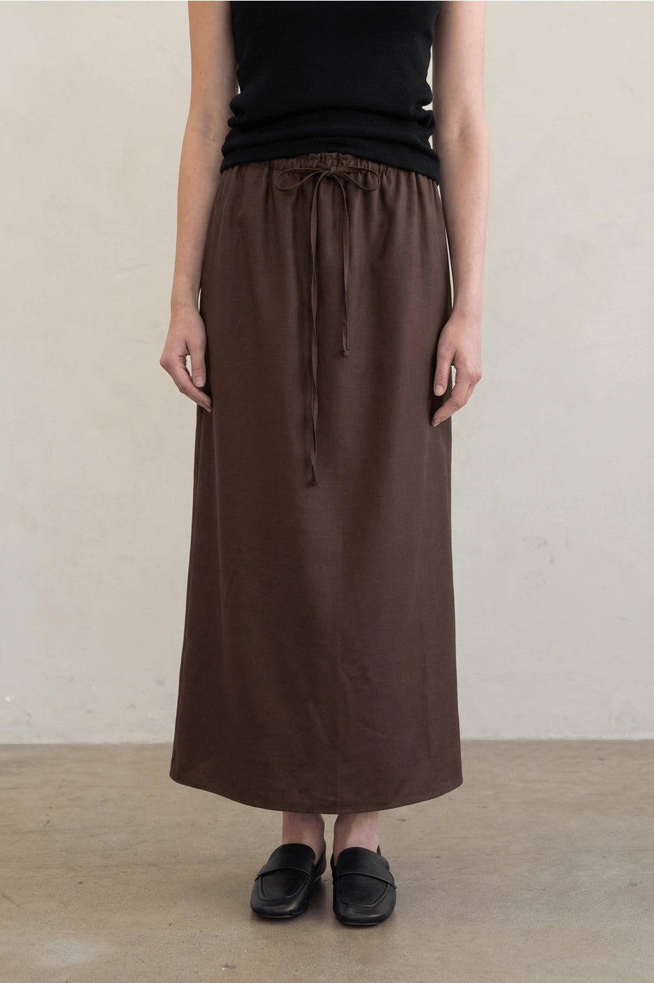 Satin Midi Skirt