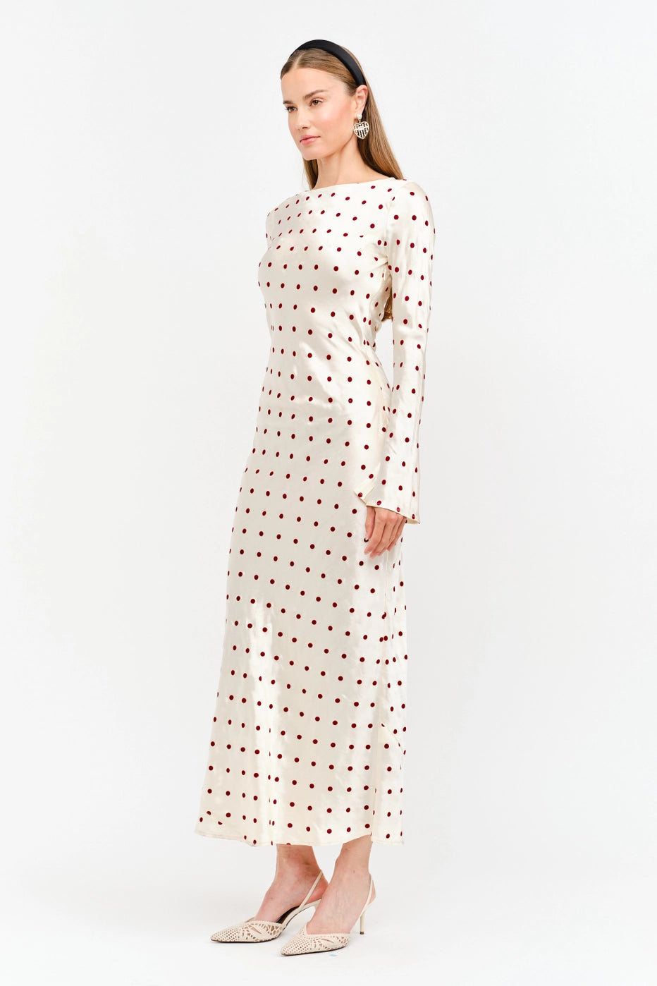 Georgie Cream Dot Dress