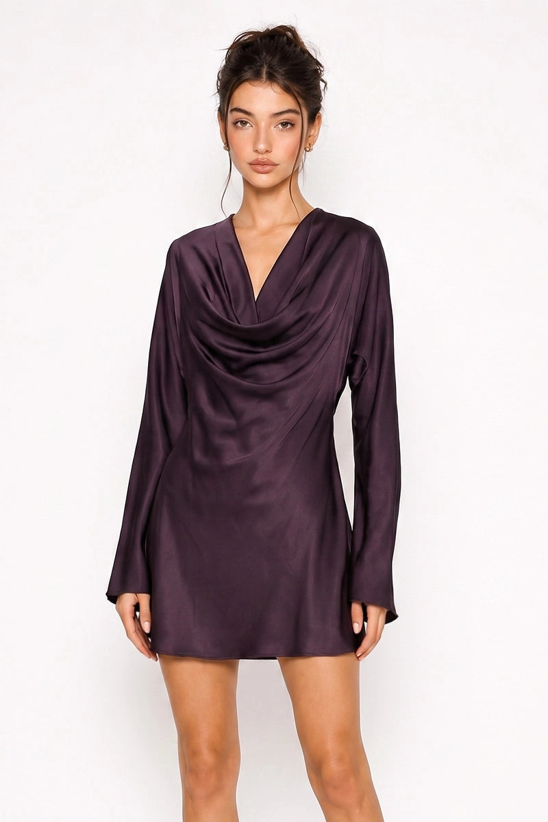 Annabelle Satin Midi Dress