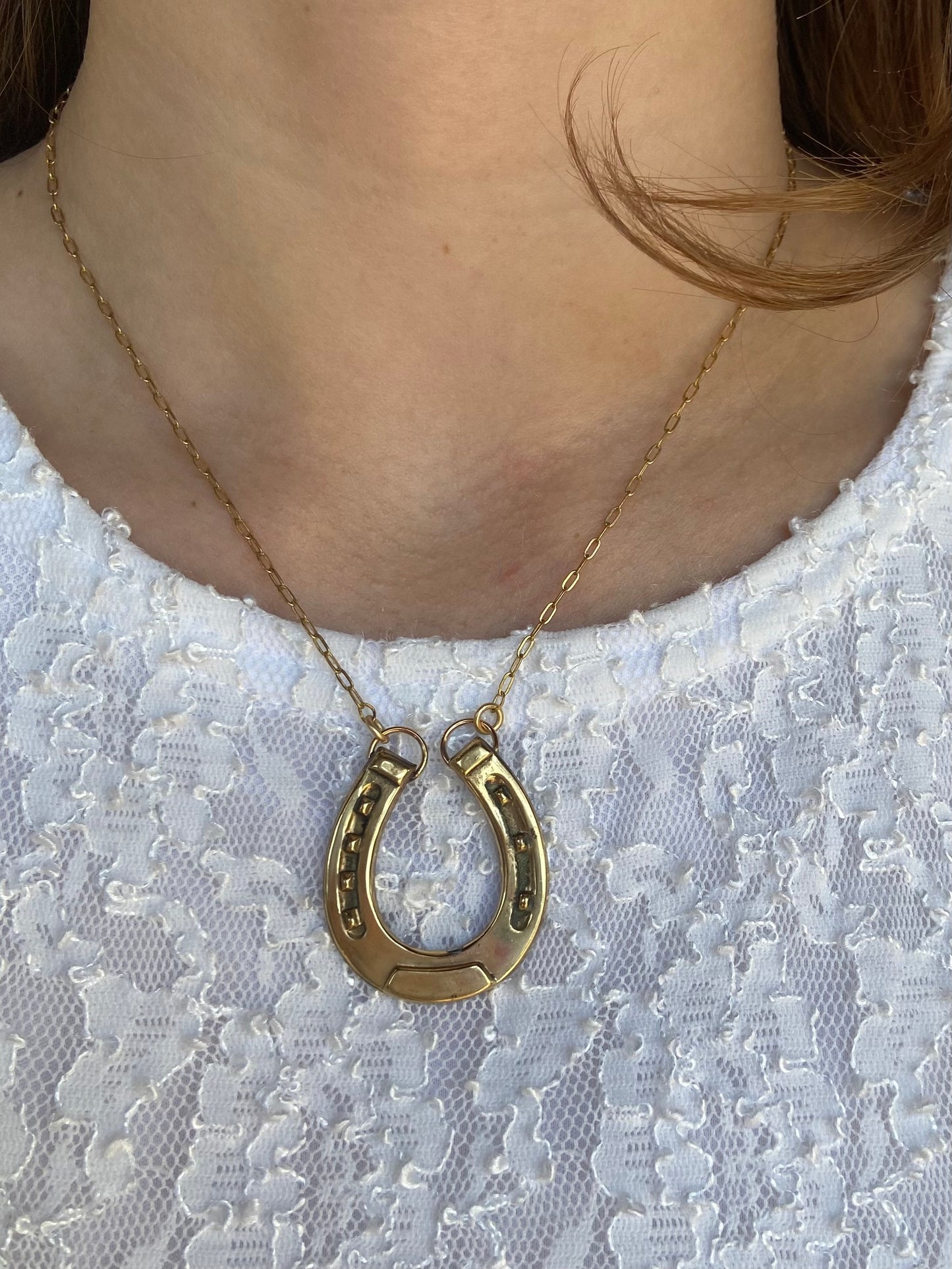 Lux & Luz Horseshoe Gold Necklace