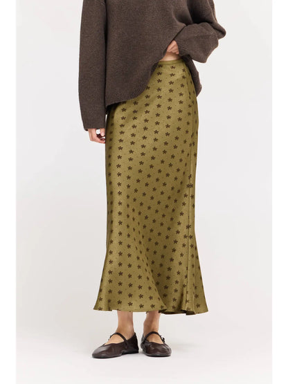 Clover Satin Skirt