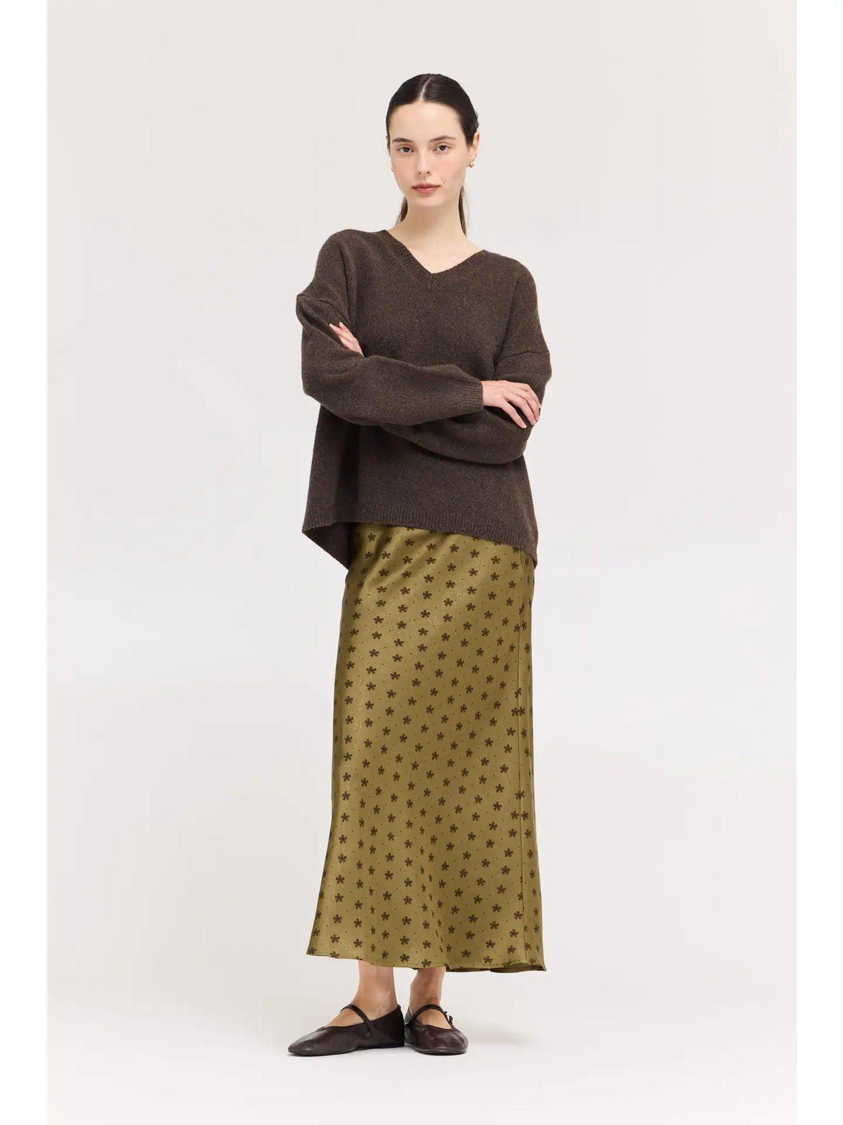 Clover Satin Skirt