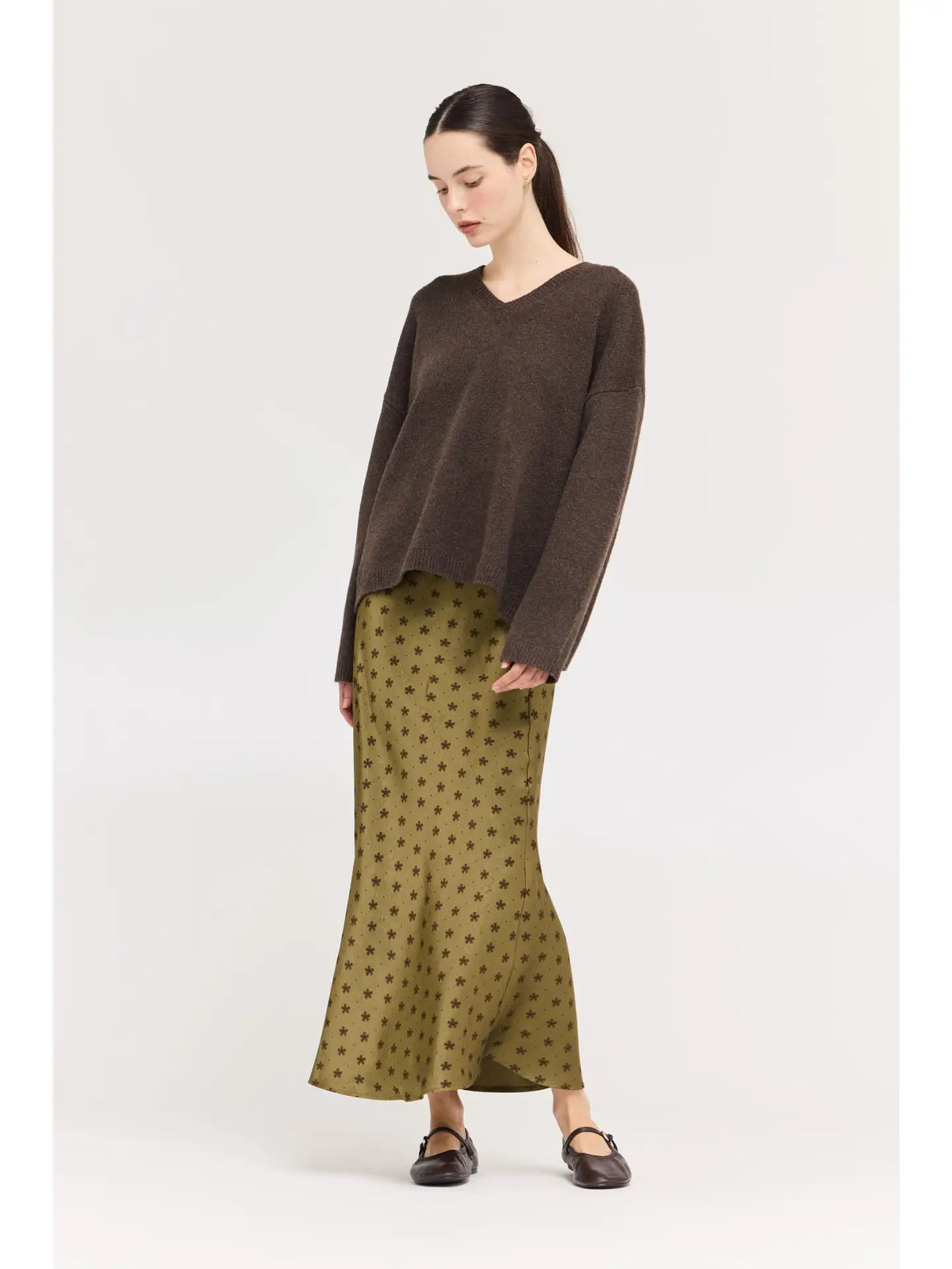 Clover Satin Skirt