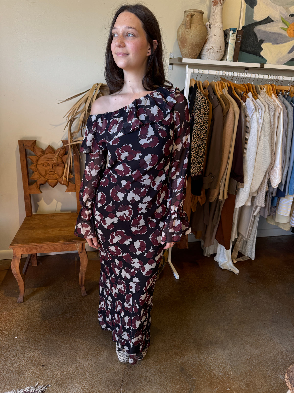 Anya Asymmetrical Maxi Dress