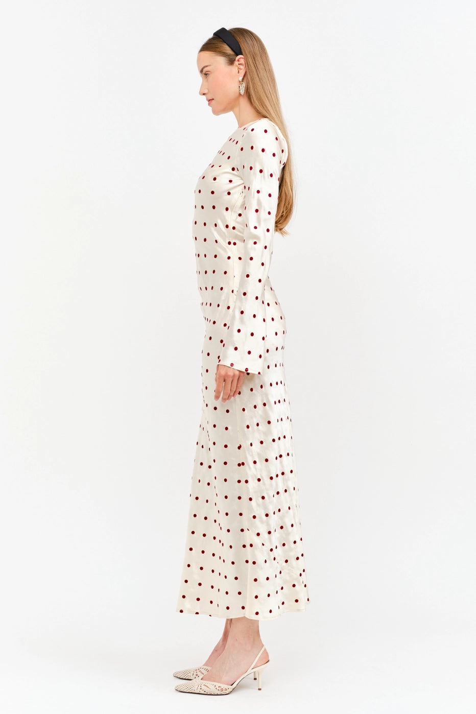 Georgie Cream Dot Dress