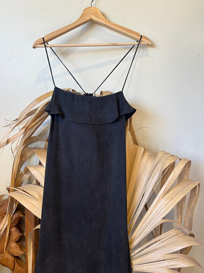 Lacy black ruffle dress