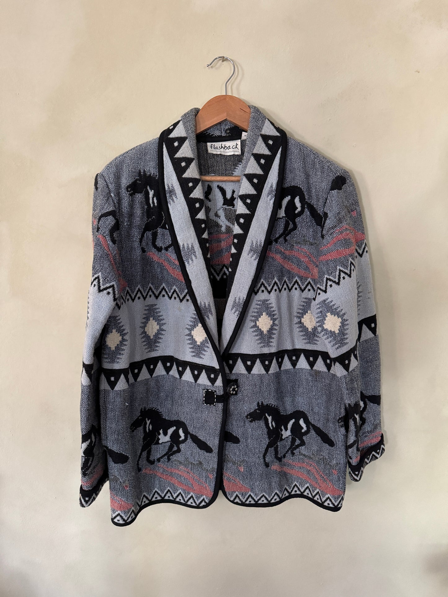 Flashback Horse Southwestern Blanket Jacket