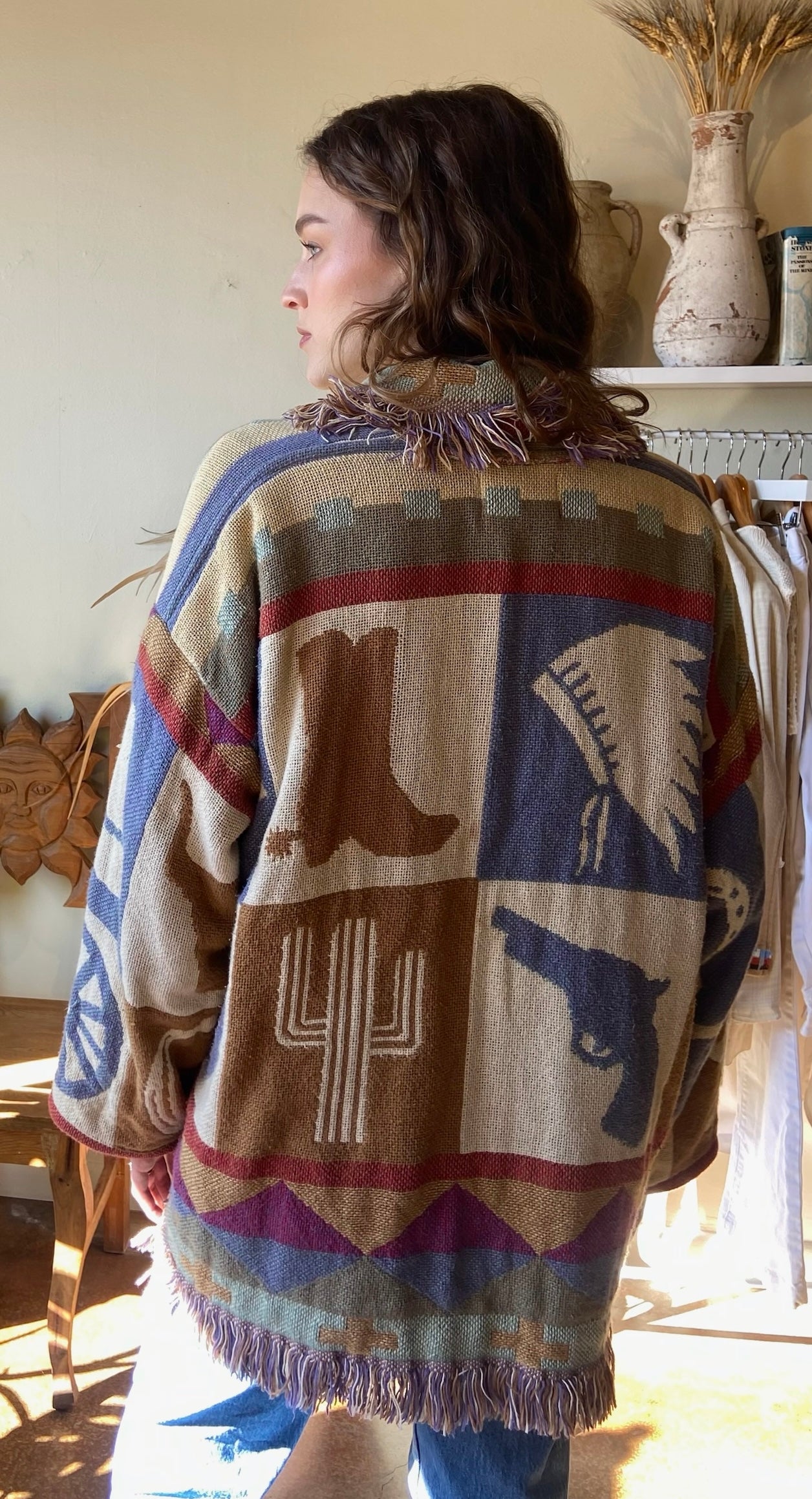 E Clair Designs Cowgirl Blanket Coat