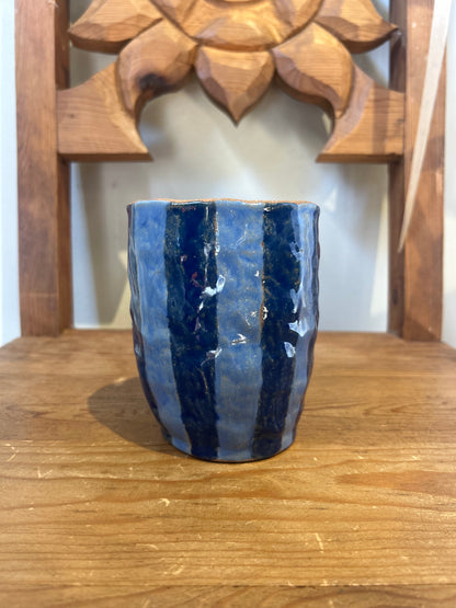 Shop Maybe Blue Striped Vases