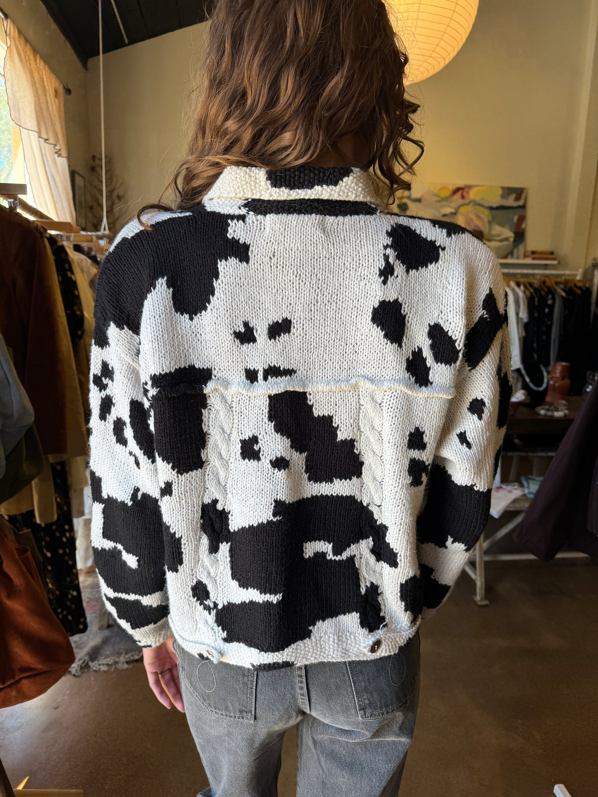 Michael Seroy Cowhide Knit Jacket