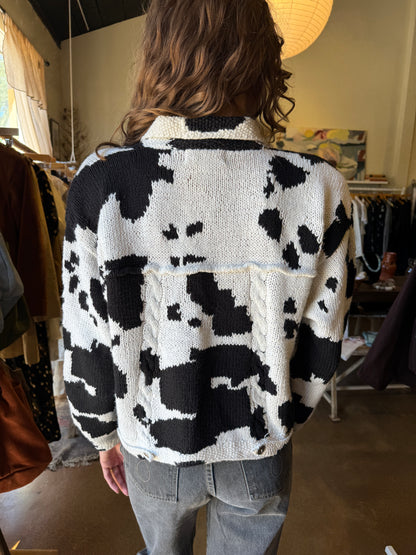 Michael Seroy Cowhide Knit Jacket
