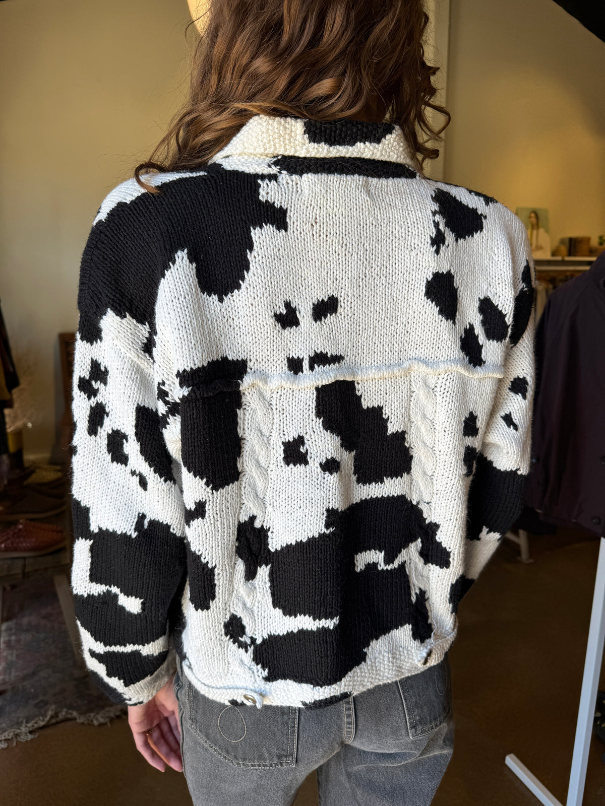 Michael Seroy Cowhide Knit Jacket