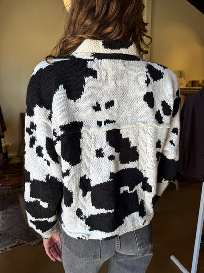 Michael Seroy Cowhide Knit Jacket