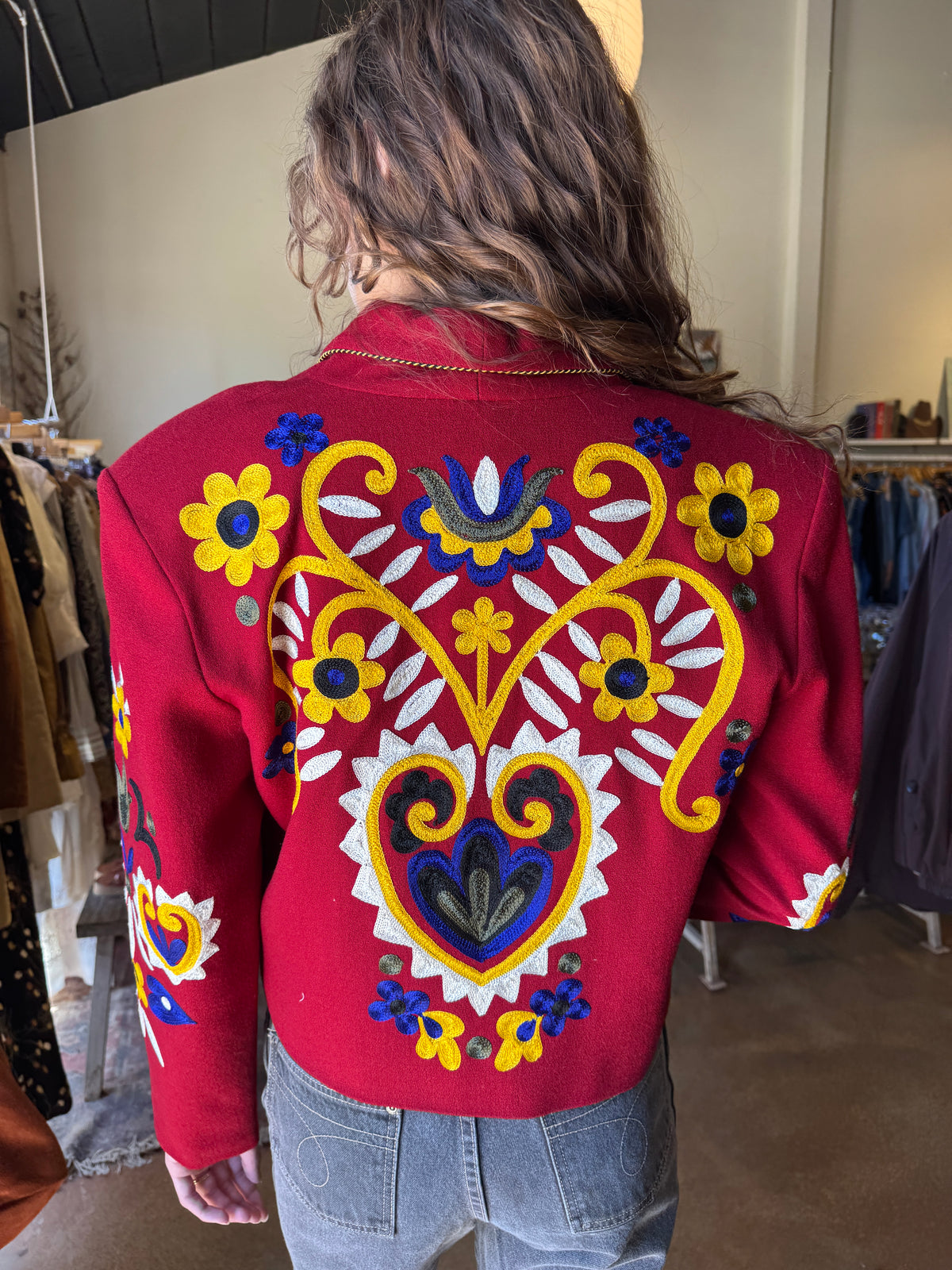 BMW Wine Chainstiched Jacket