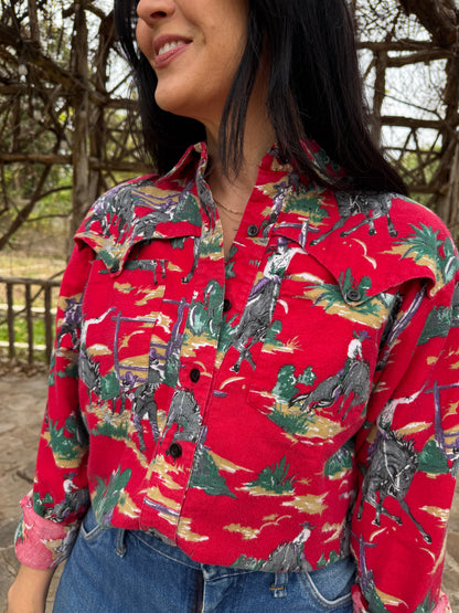 Red Western Shirt