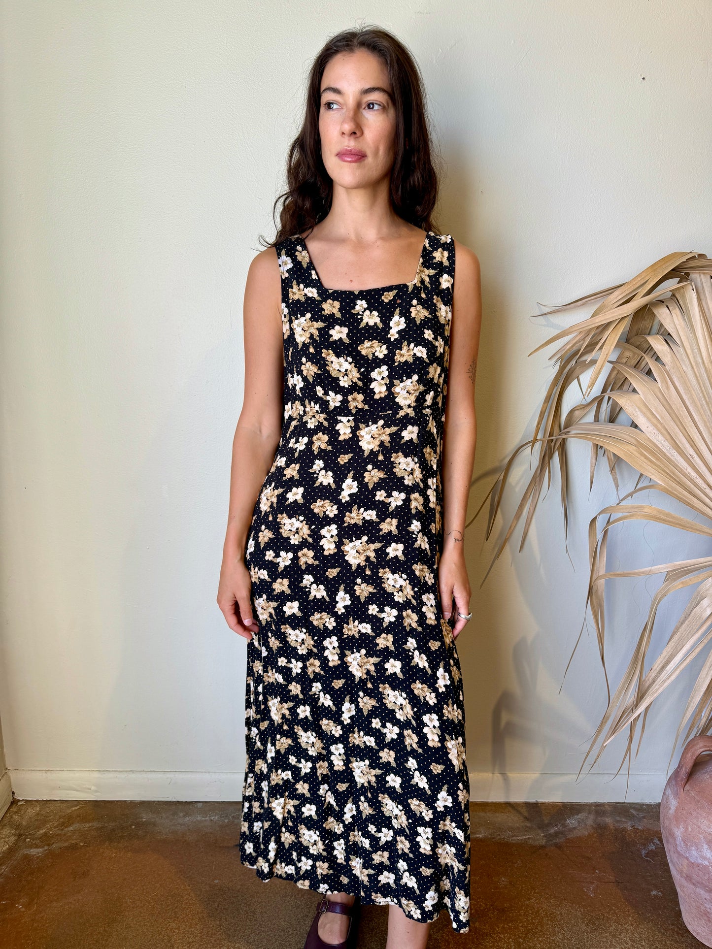 90s Floral Maxi Dress