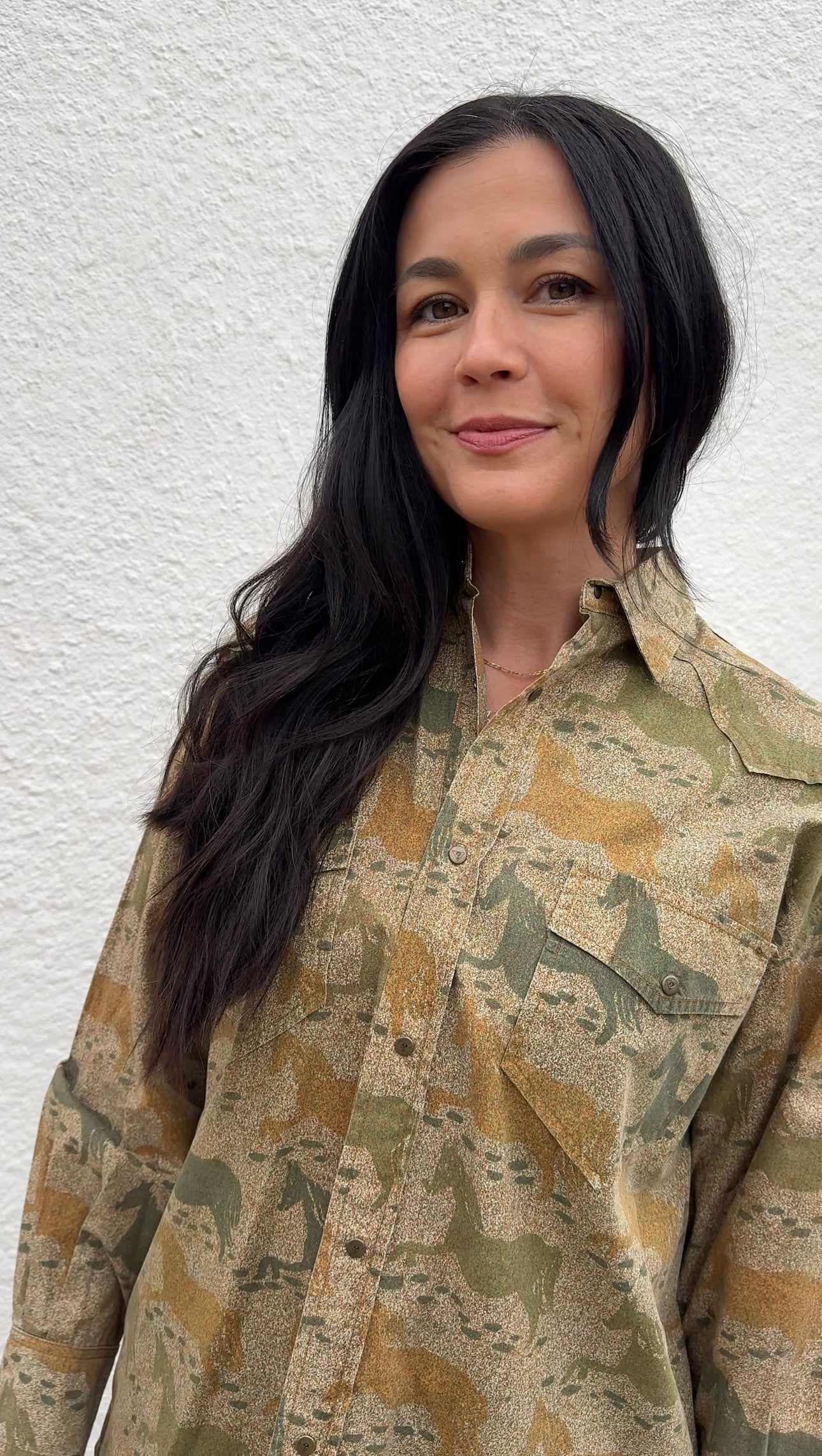 Guess Camo Horse Shirt
