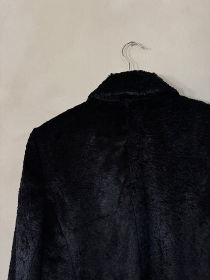 LOUBEN Black Faux Fur Jacket