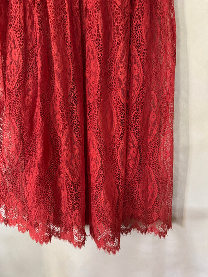 Misia Burnt Sienna Lace Maxi Skirt