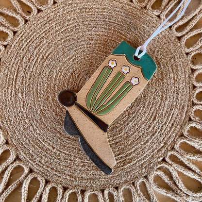 Ceramic Western Boot Ornaments