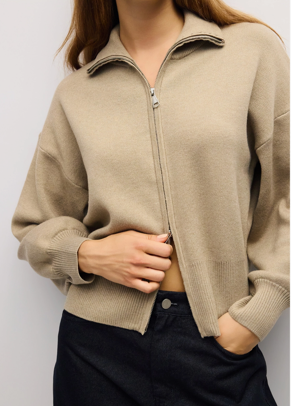 Jordan Zip Up Cardigan
