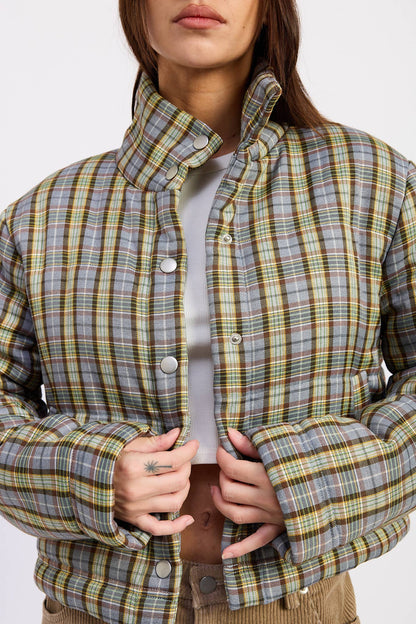 Ari plaid puffer jacket
