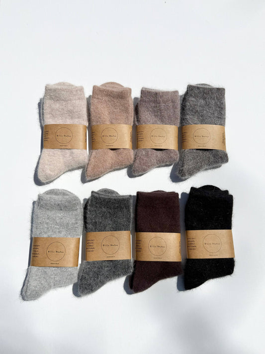Billy Bamboo Fluff Angora Socks - neutral