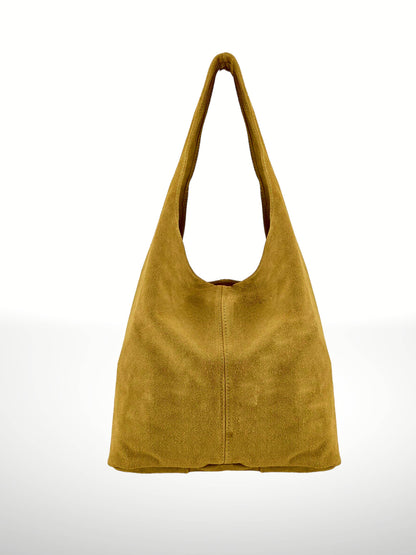 Silvia Suede Leather Shoulder Bag