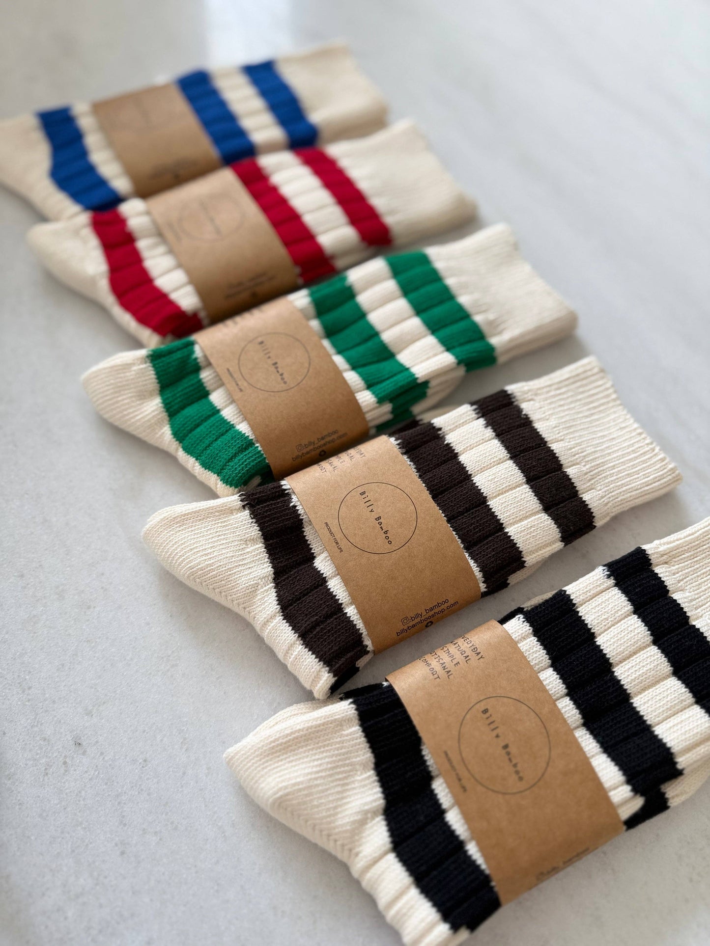 Billy Bamboo Color Stripe High Socks