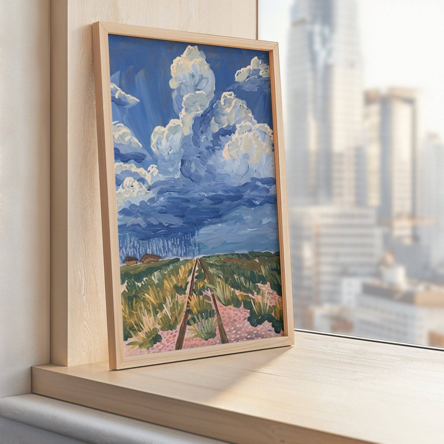 West Texas Rain Clouds Landscape Print