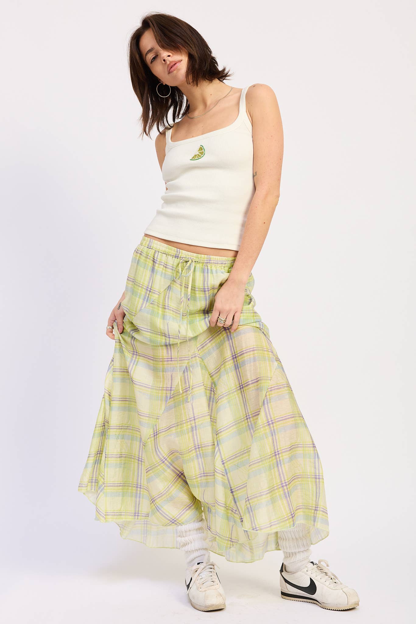 Soleil Drawstring Maxi Skirt