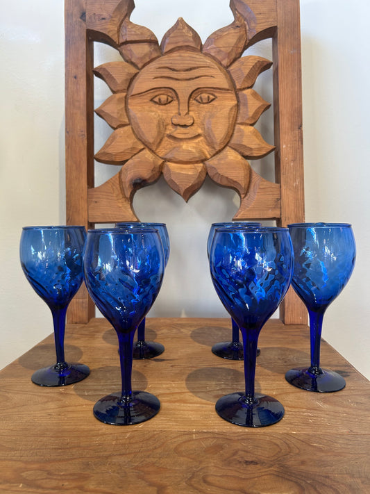 Blue Wine Glasses