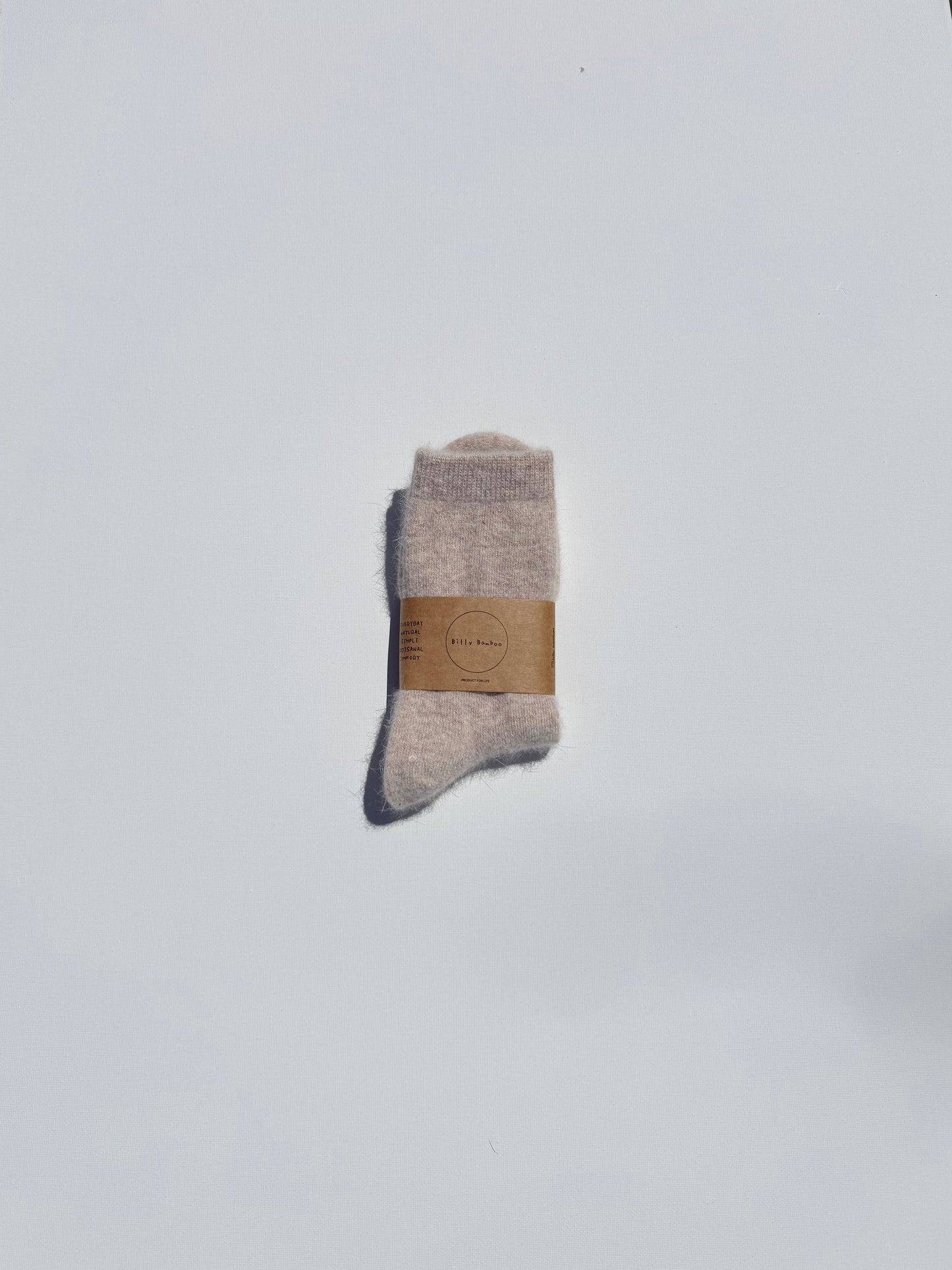 Billy Bamboo Fluff Angora Socks - neutral
