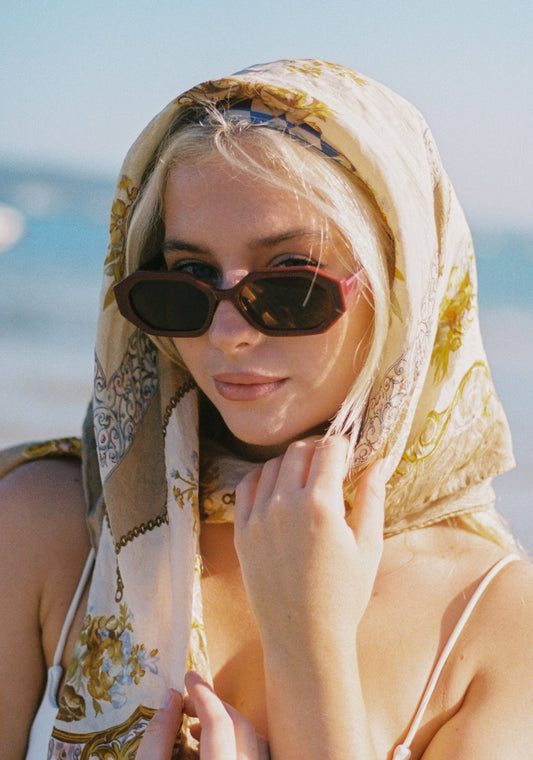 The Harley - Burgundy Sunglasses