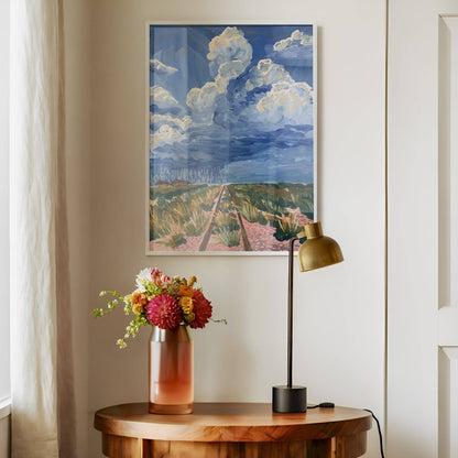 West Texas Rain Clouds Landscape Print