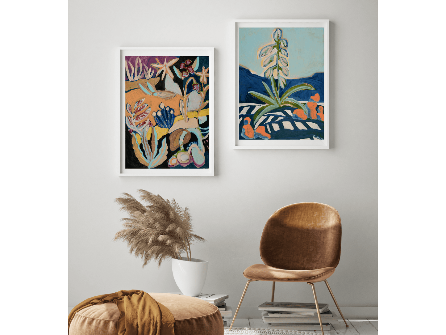 Colorful Desert Cactus Print