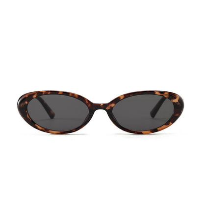 THE CLEO - CLASSIC TORT -  Slim Oval Frame sunglasses
