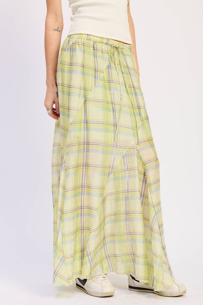 Soleil Drawstring Maxi Skirt