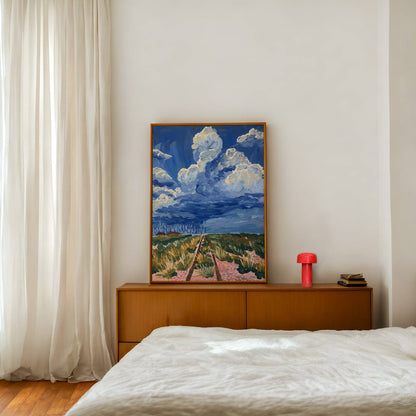 West Texas Rain Clouds Landscape Print