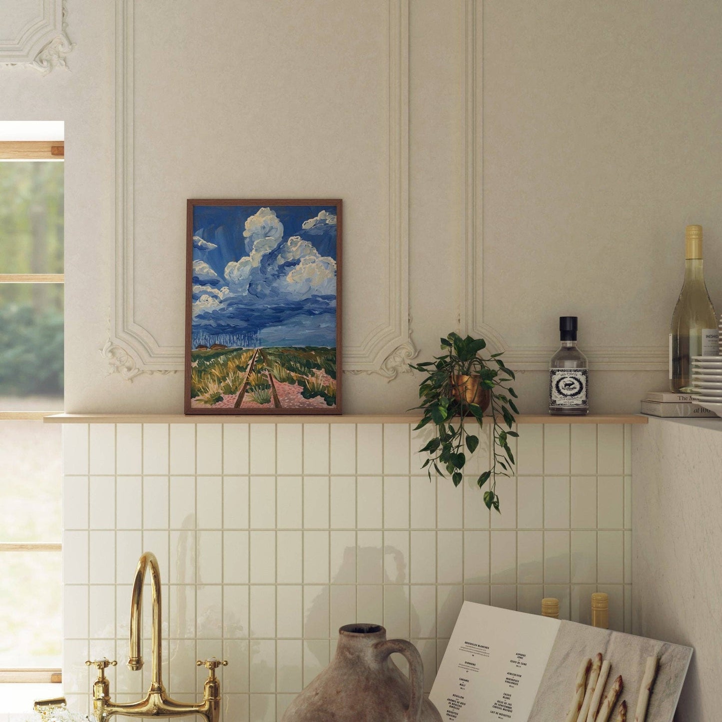 West Texas Rain Clouds Landscape Print