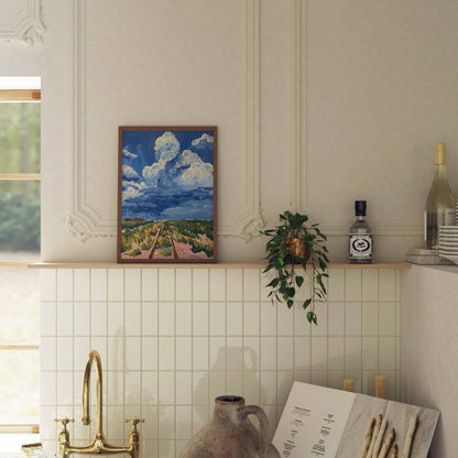 West Texas Rain Clouds Landscape Print