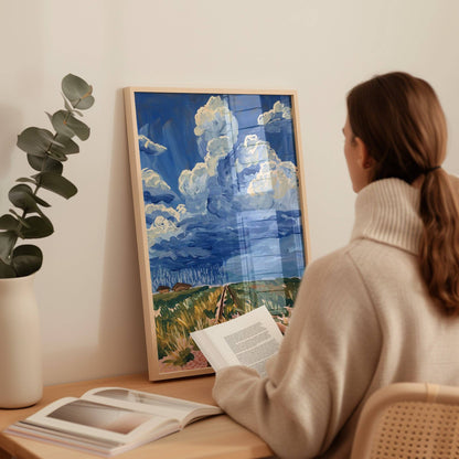 West Texas Rain Clouds Landscape Print