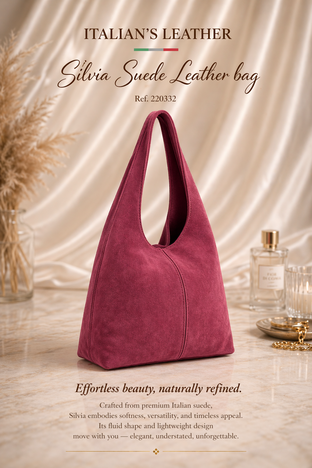 Gwen Suede Leather Bag