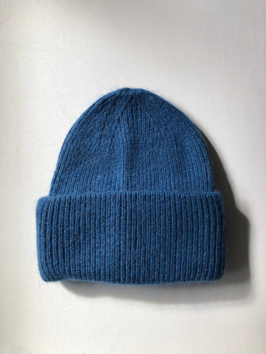 Billy Bamboo Royal Angora Lake Blue Beanie