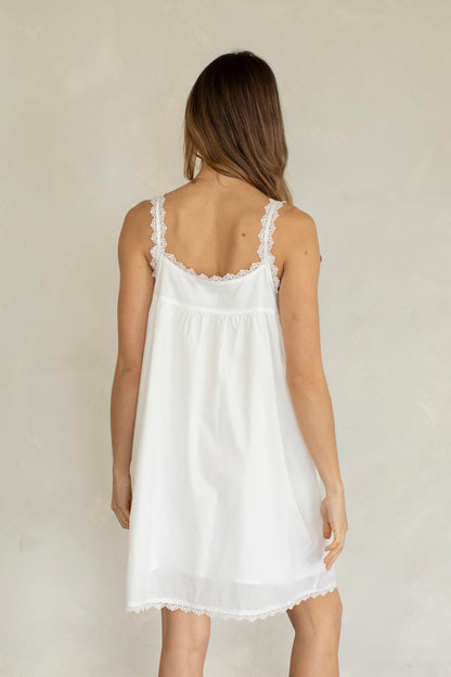 Maya Lace Trim Mini Dress