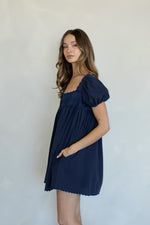 Lydia Puff Sleeve Cotton Dress