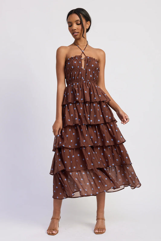 Maribel Tiered Ruffle Maxi Dress
