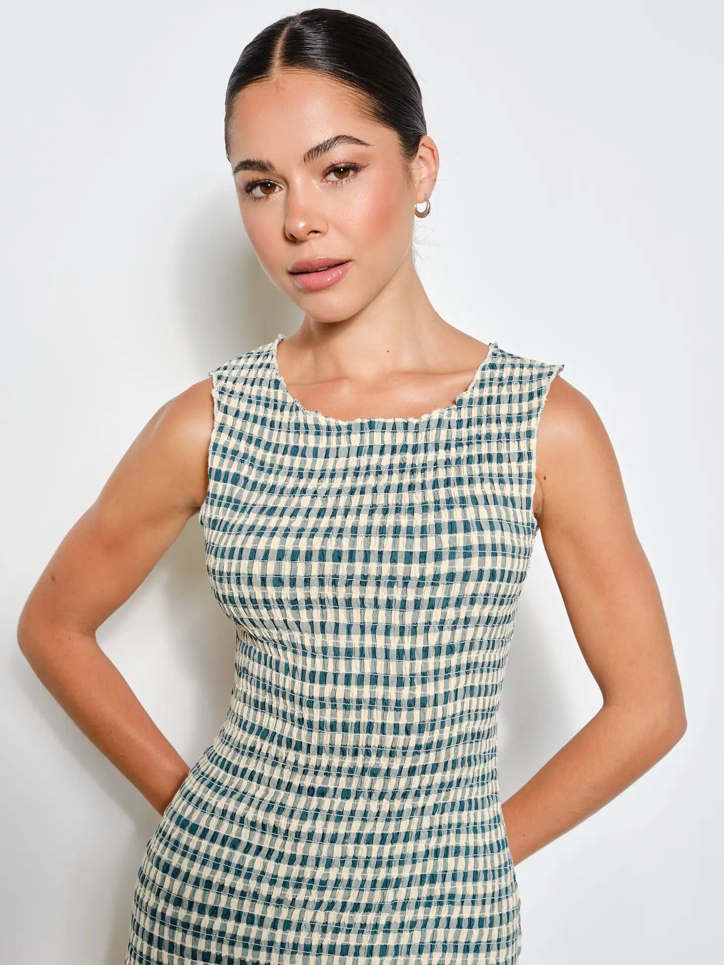 Nova Smocked Midi Dress