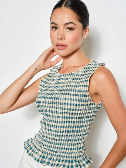 Naomi Smocked Tank Top